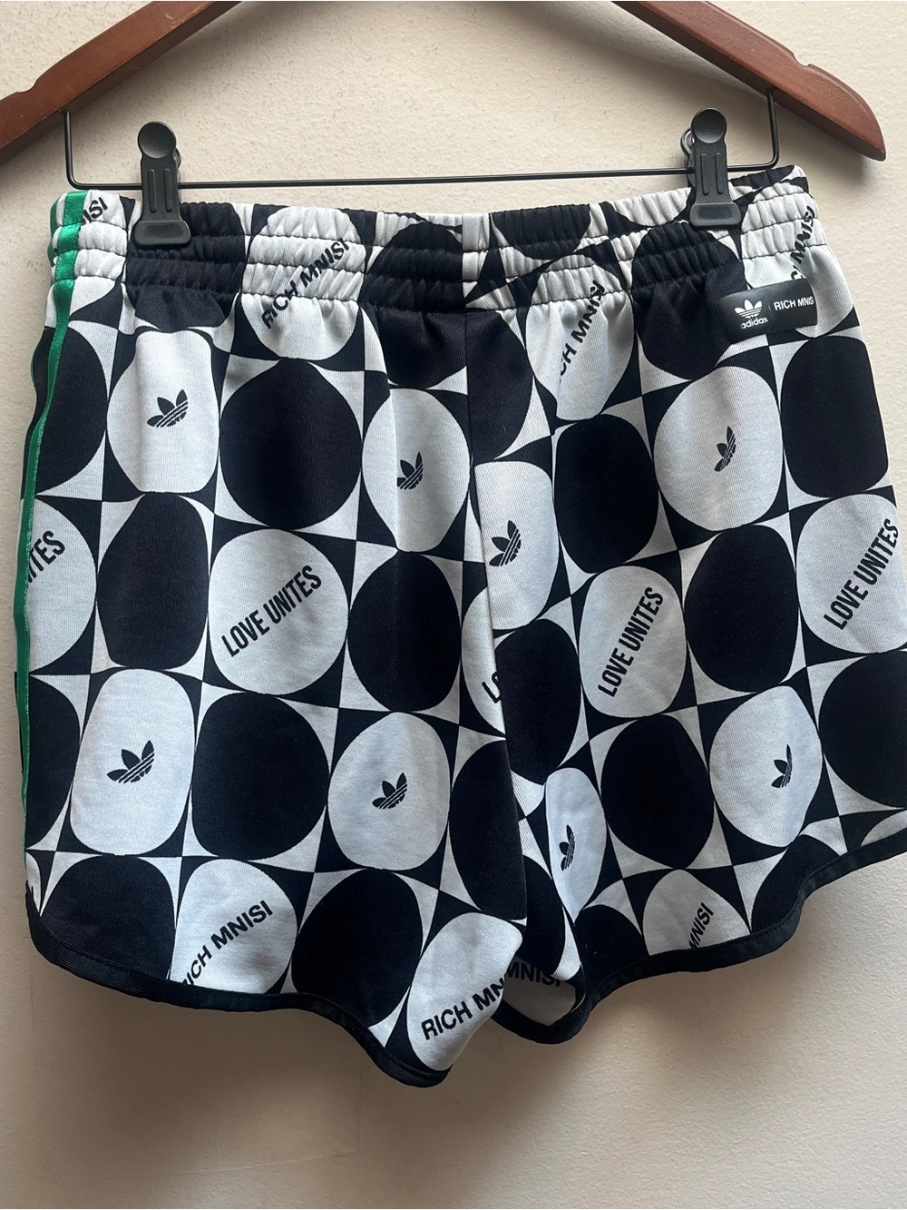 Adidas x Rich Mnisi Pride RM Geometric Pattern Athletic Shorts M - Picture 10 of 10